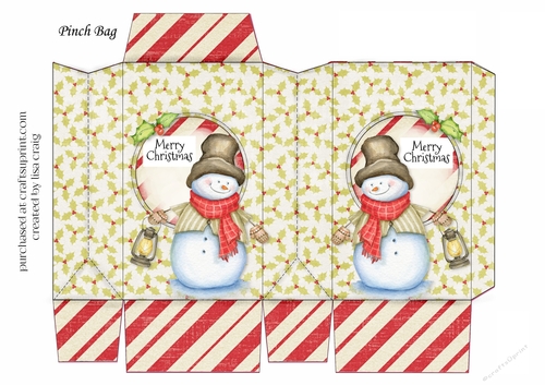 Snowman Pinch Bag 1