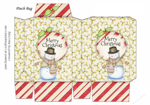 Snowman Pinch Bag 2