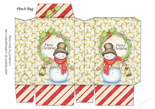 Snowman Pinch Bag 3