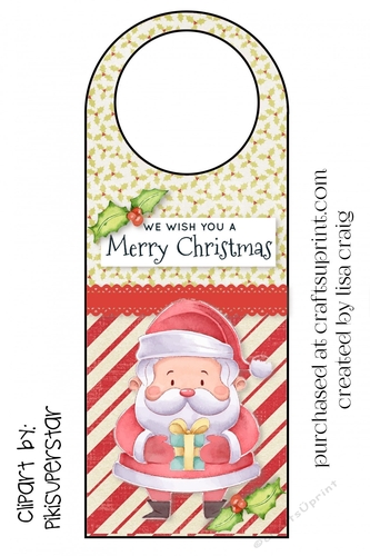 Santa Door Hanger 1
