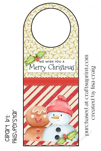 Gingersnow Door Hanger 1