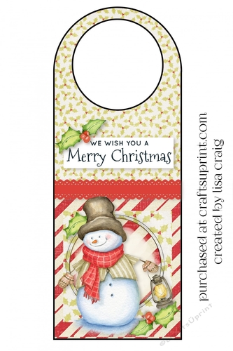 Snowman Door Hanger 