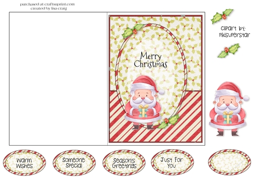 Santa Card Front 1