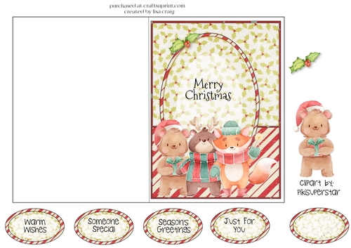 Snowy Trio Card Front 2