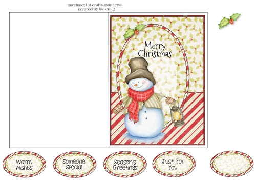 Snowman Card Front 2
