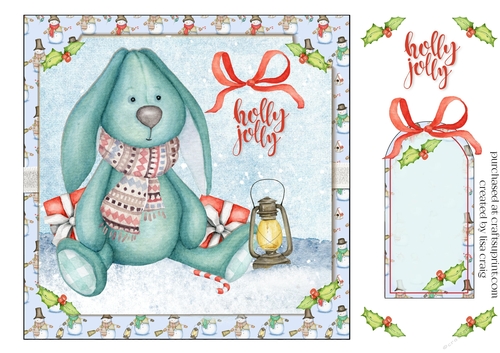 Blue Bunny card front