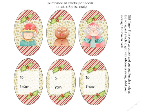Elf and friends tags