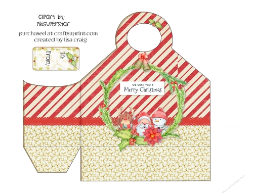 Snowy Trio Tote and Tag 2