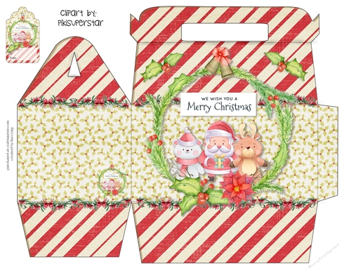 Gable box snowy trio 1