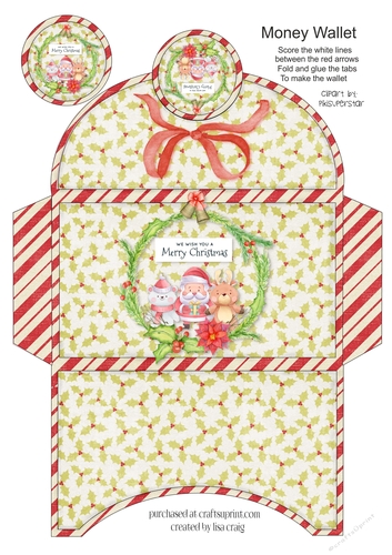 Snowy Friends Money Wallet 4