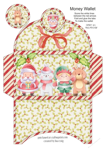 Snowy Friends Money Wallet 9