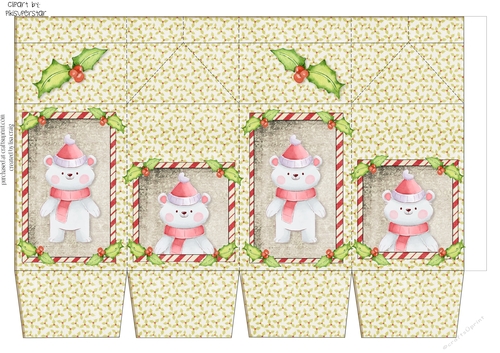 Snowy Friends Milk Carton 7