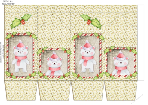 Snowy Friends Milk Carton 8