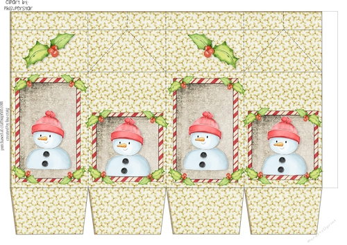 Snowy Friends Milk Carton 10