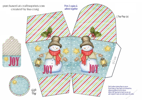 Snowman gift box 2