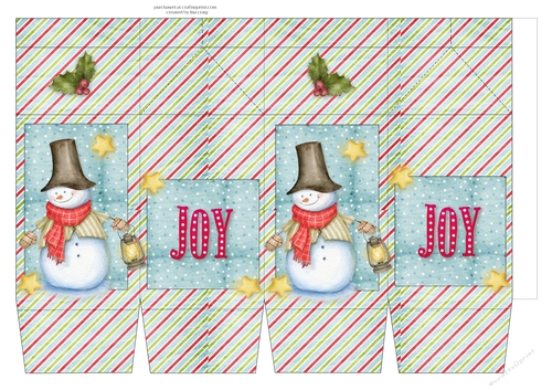 Snowman milk carton 1