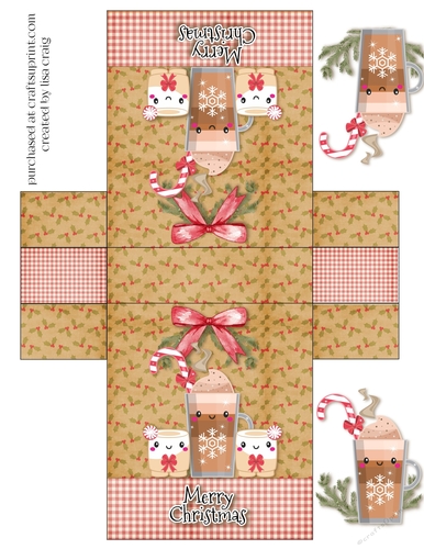 Frappuccino Christmas Tent Card
