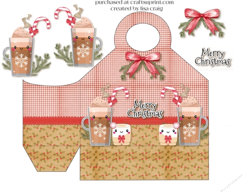 Frappuccino Christmas tote