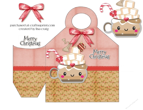 Hot Cocoa Christmas tote
