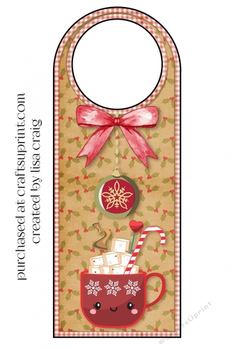 Red Hot Cocoa Door hanger