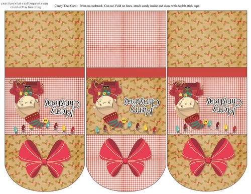 Elf Christmas Tent Cards