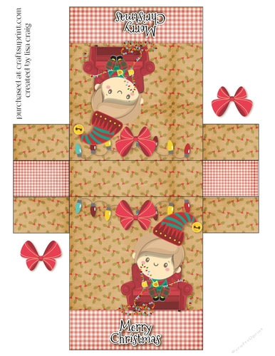Elf Christmas Tent Card