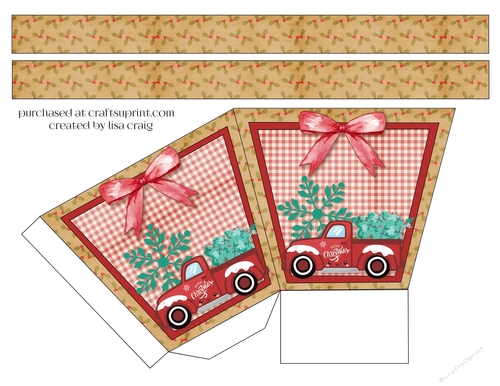 Merry Christmas truck basket 2