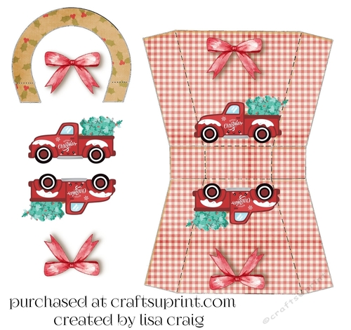 Merry Christmas truck purse
