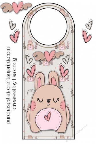 Bunny door hanger