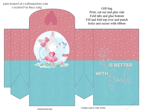 Bunny friends gift bag