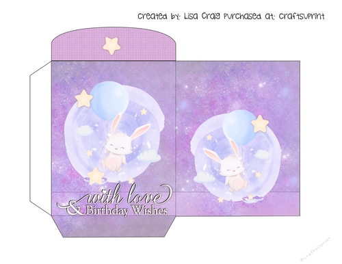 Birthday Bunny Hot Beverage Packet