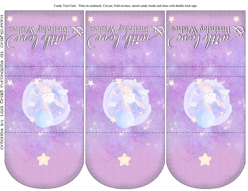 Birthday Bunny tent cards