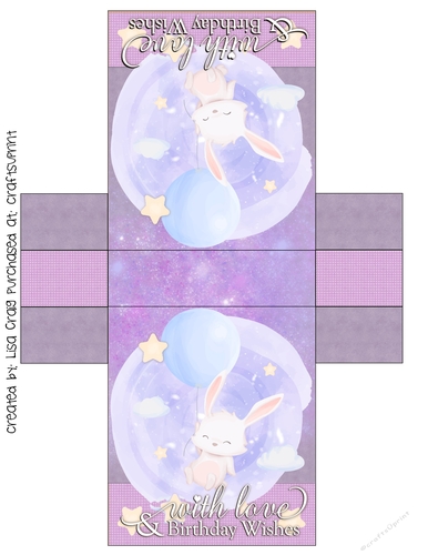 Birthday Bunny tent card
