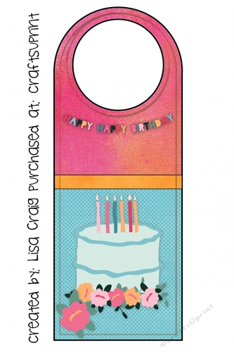 Happy Birthday door hanger