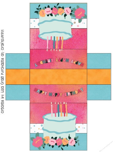 Happy Birthday tent card