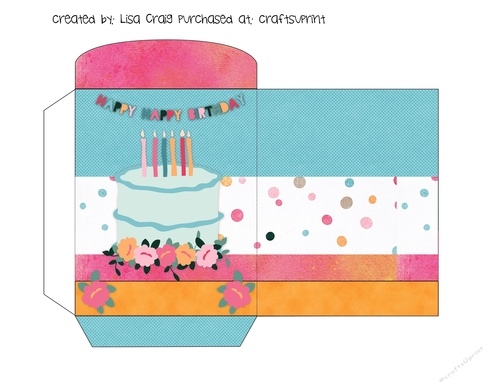Happy Birthday hot beverage packet