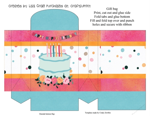 Happy Birthday gift bag