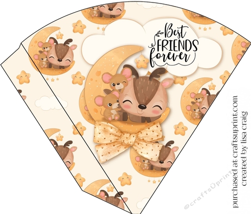 2021-Best Friends candy cone