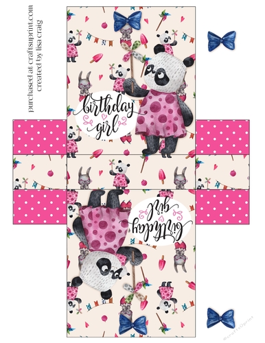 2021-Panda birthday tent card