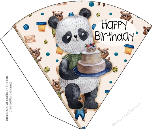 2021- Bunny birthday candy cone 2