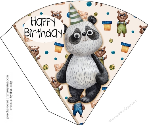 2021- Bunny birthday candy cone 3