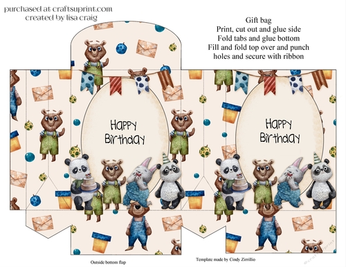 2021- Birthday friends hot drink packet 1