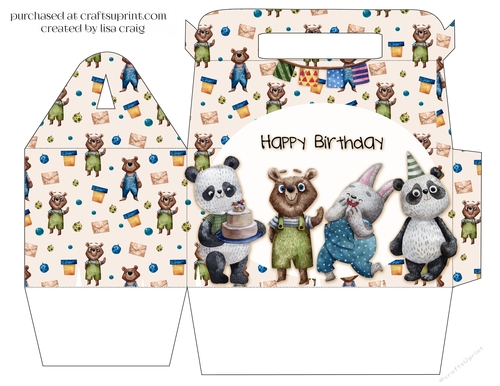 2021- Birthday friends door gable box 2