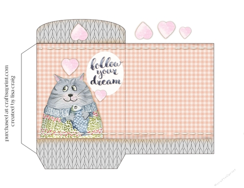 2021- Cozy Cats hot drink packet 2
