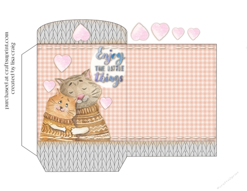 2021- Cozy Cats hot drink packet 1