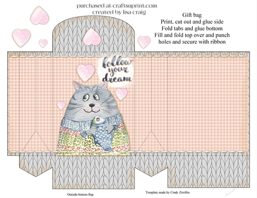 2021- Cozy Cats gift bag 2