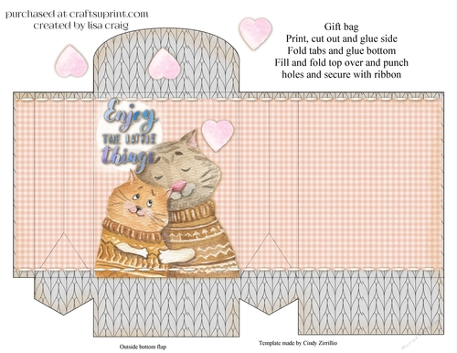 2021- Cozy Cats gift bag 1