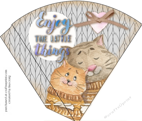 2021- Cozy Cats candy cone 1