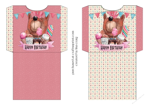 2021-Girl Birthday Bear Cookie Pockets