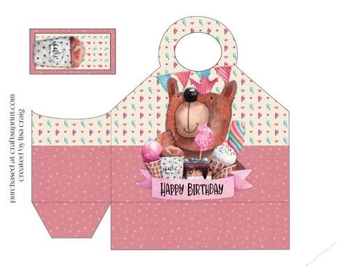 2021-Girl Birthday Bear Tote